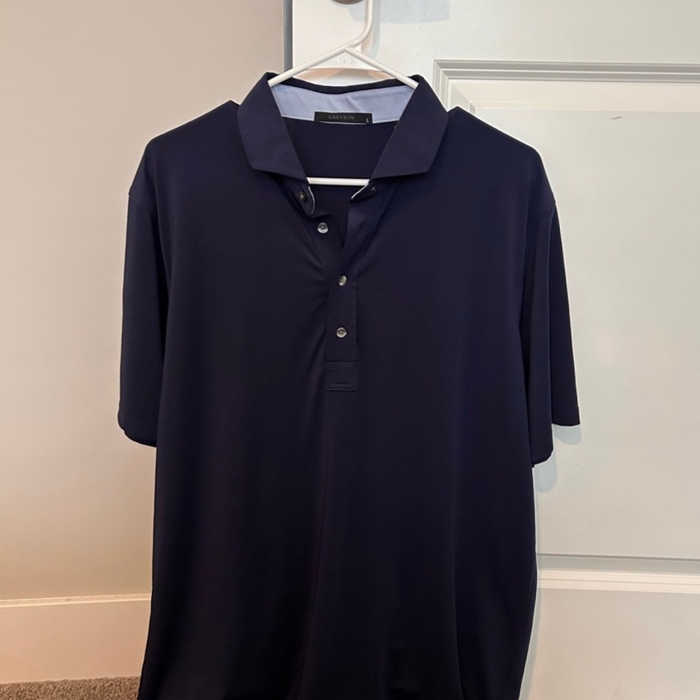 Greyson Tala golf polo, size Large, Navy
